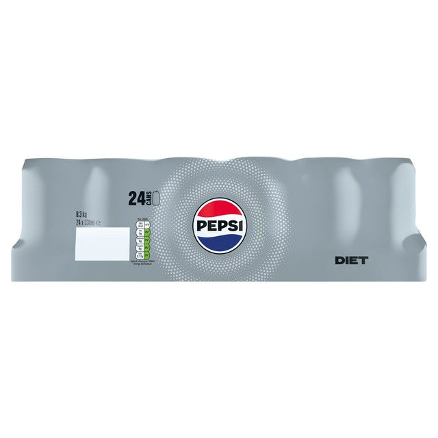 Pepsi Diet cola 24 x 330ml, imported from the UK