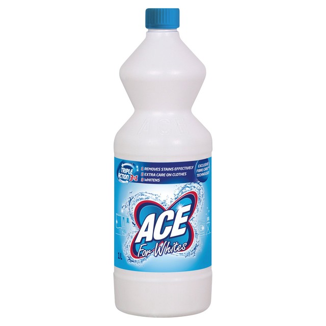 Ace Ultra for whites laundry bleach 1L - British product