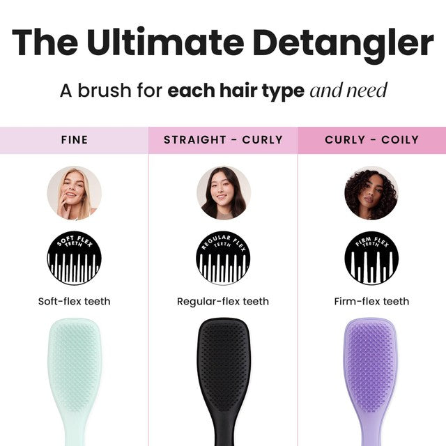 Tangle Teezer wet detangler hairbrush Liquorice Black (British brand)