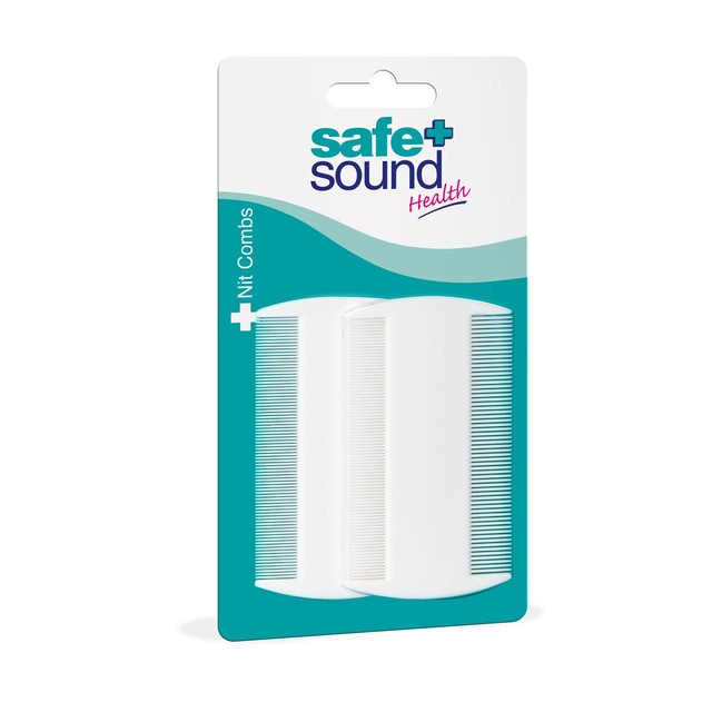 Safe & Sound nit combs 2 per pack (British brand)