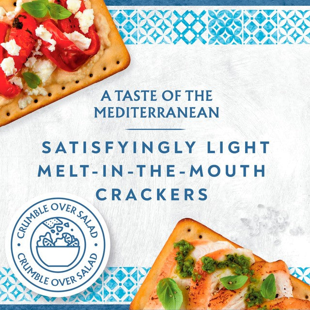 Jacob's Mediterranean Pinch of Salt crackers 5 x 38g multipack, UK version