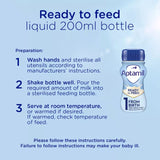 Aptamil first infant baby milk formula ready to feed 200ml - British product