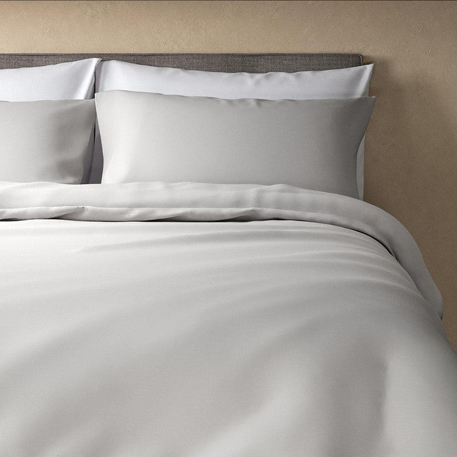 M&S Comfortably Cool Tencel rich duvet cover king light grey (British brand)