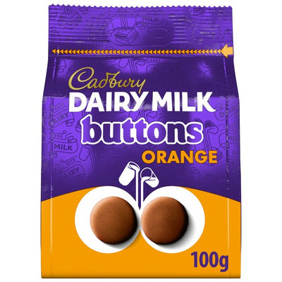 M&S Cadbury Dairy Milk Orange Chocolate Giant Buttons Milk Chocolate 100g- Buy online at McGrocer