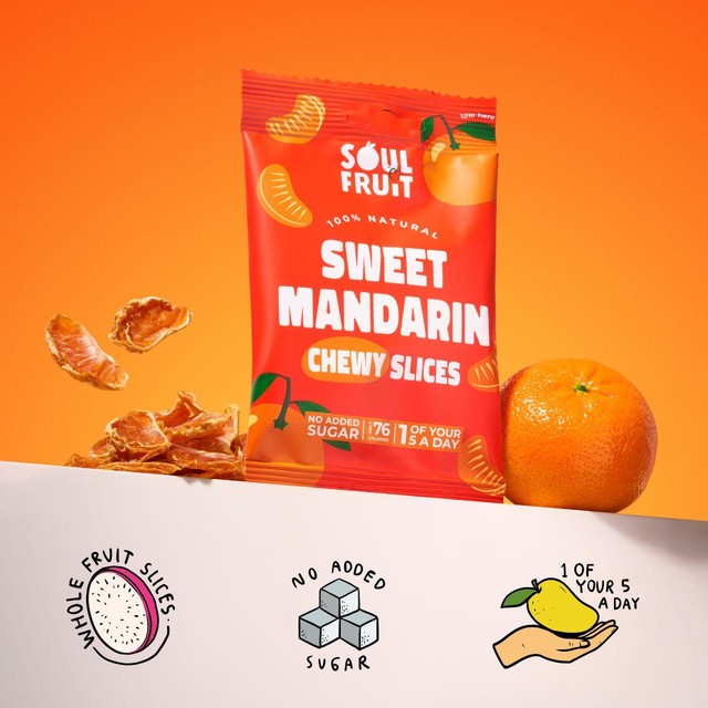 Soul Fruit soft dried mandarin 25g (British brand)