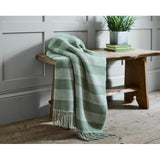 The Lyndon Company green woven throw 130 x 160cm (British brand)