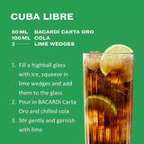 Bacardi Carta Oro Gold Rum 70cl - British product