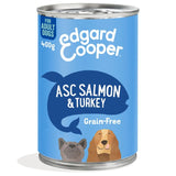 Edgard & Cooper dog wet food salmon and turkey 400g - British product