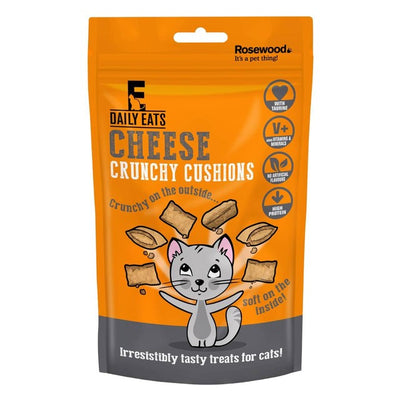 M&S Daily Eats Crunchy Cheese Cushion Cat Treats 60g- Buy online at McGrocer