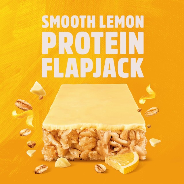 Trek smooth lemon protein flapjack bars multipack 3 x 50g (British brand)