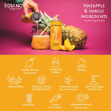 Equinox organic pineapple mango kombucha can, imported from the UK