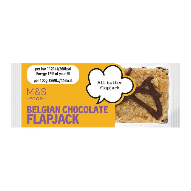 M&S Belgian Chocolate Flapjack oat bar (British brand)