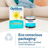 Optibac Saccharomyces Boulardii probiotic capsules 16 count, imported from the UK