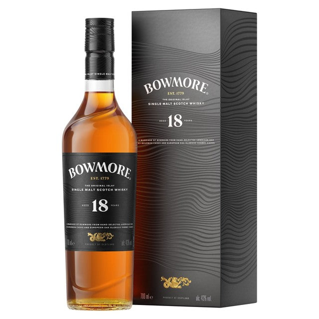 Bowmore 18 Year Old Single Malt Scotch Whisky 70cl - British product