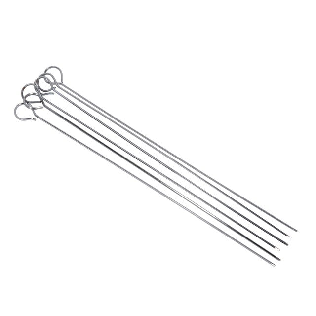 KitchenCraft stainless steel flat sided skewers 30cm, UK version