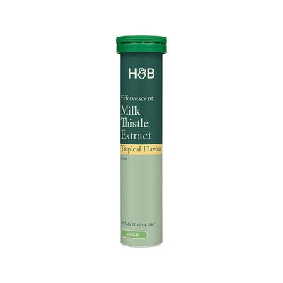 M&S Holland & Barrett Effervescent Milk Thistle Extract 100mg Tablets Tropical Detox Supplement- Buy online at McGrocer