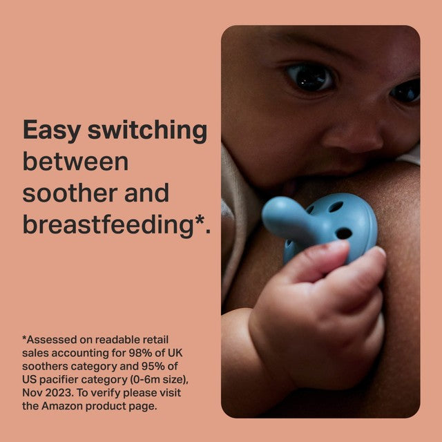 Tommee Tippee Breastlike Soothers 6-18 months pack of 2 (British brand)