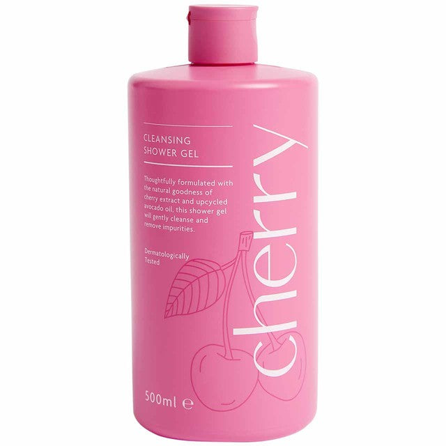M&S Burst Bodycare cherry shower gel 500ml, imported from the UK