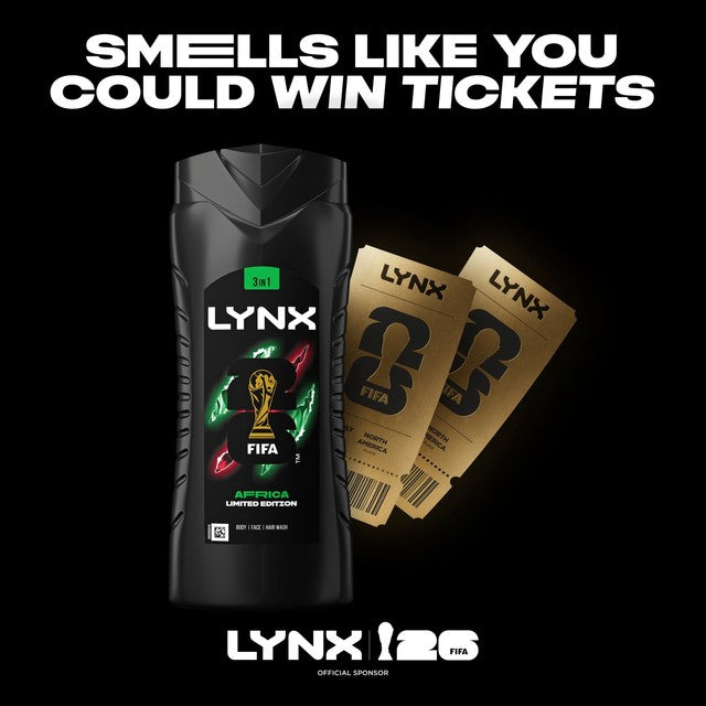 Lynx Africa body wash 500ml, UK version