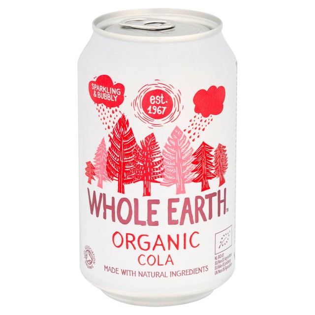 Whole Earth Organic Sparkling Cola 330ml (British brand)