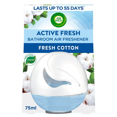 M&S Air Wick Active Fresh Badezimmer Gel Lufterfrischer Frische Baumwolle 75ml- Online kaufen bei McGrocer