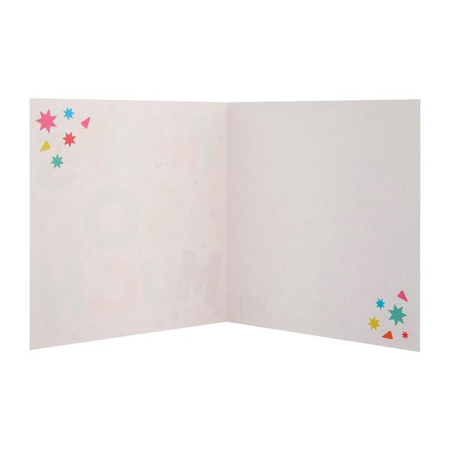 M&S Thanks So Much greeting card, 15cm square (British brand)