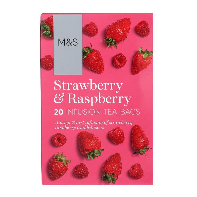 M&S berry infusion tea bags 20 per pack, imported from the UK