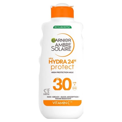 M&S Garnier Ambre Solaire Hydra 24 Solbeskyttelseslotion SPF 30 175ml- Kjøp online hos McGrocer