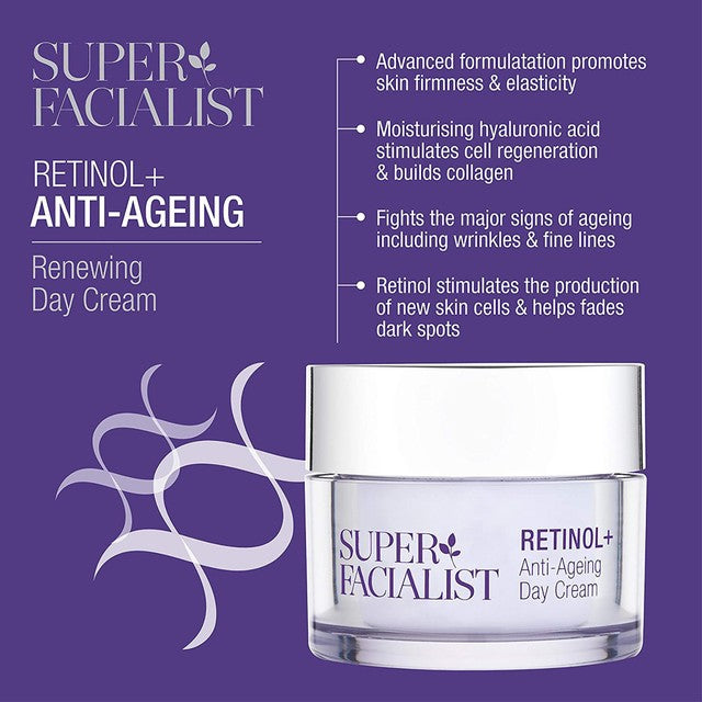 Super Facialist retinol anti-ageing day cream 50ml (British brand)