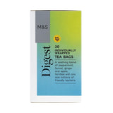 M&S digest tea peppermint fennel ginger 20 teabags, imported from the UK