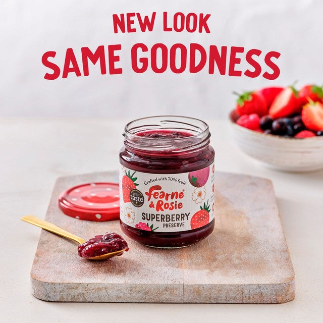 Fearne & Rosie superberry jam 310g - British product