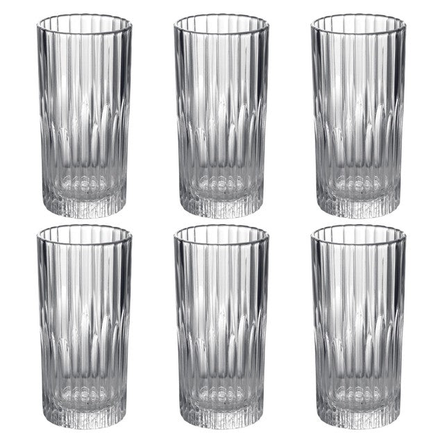 Duralex Manhattan Highball Glasses Set 6 Pack 305ml - British product