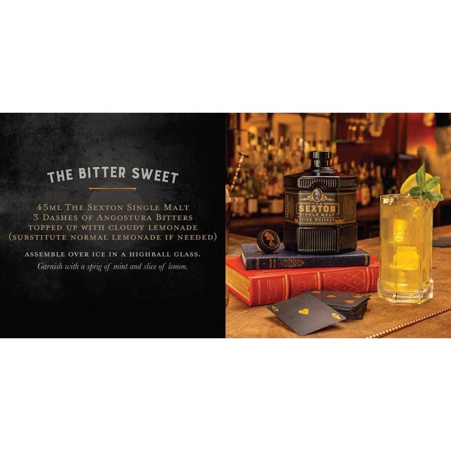 Sexton Single Malt Irish Whiskey 70cl (British brand)