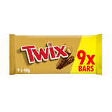 Twix Caramel & Milk Chocolate Fingers Biscuit Bars 9 x 20g Multipack (British brand)