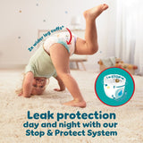 Pampers Baby-Dry extra absorption nappy pants size 5+, imported from the UK