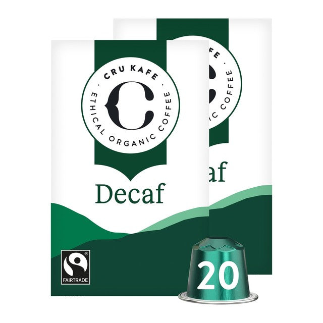 CRU Kafe decaf coffee pods 20 pack - British product
