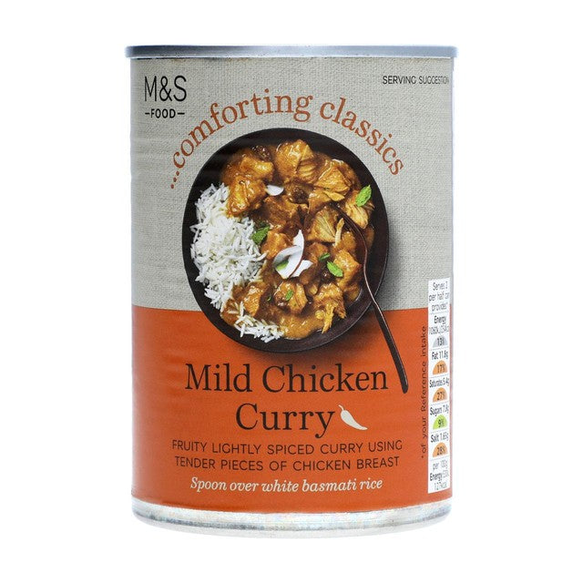 M&S Mild Chicken Curry 400g, imported from the UK