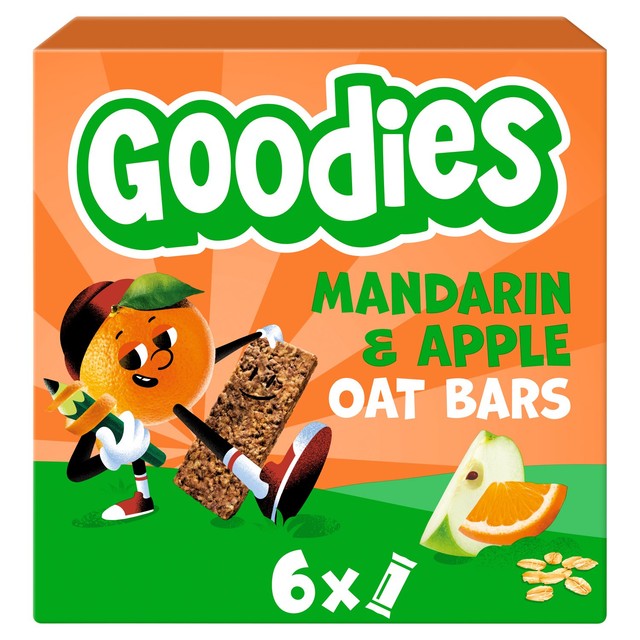 Goodies Mandarin & Apple Oaty Bars 6 x 23g, UK version