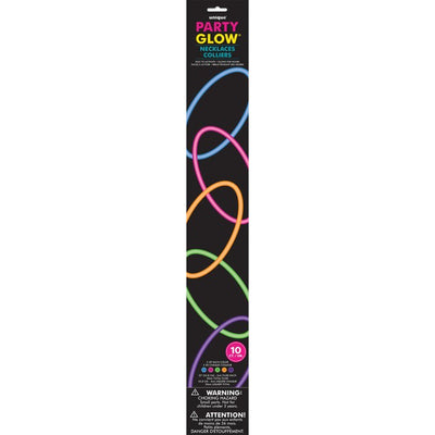 M&S Unique Party Multicoloured Glow Necklaces Assorted Colours 22 inch Pack of 10- Buy online at McGrocer
