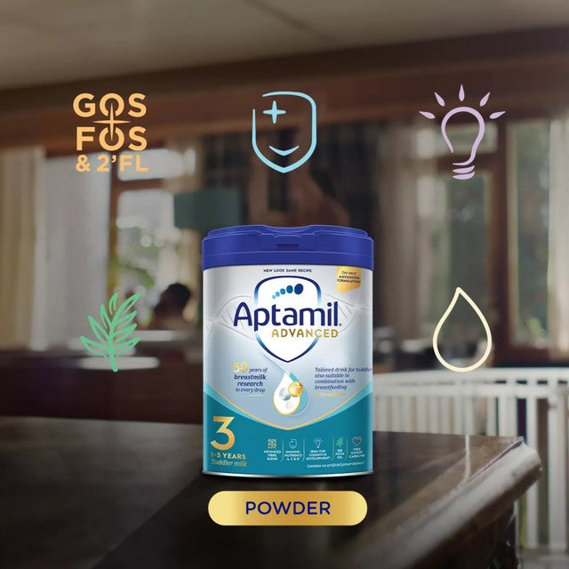 Aptamil Advanced 3 toddler milk formula powder 800g - British product
