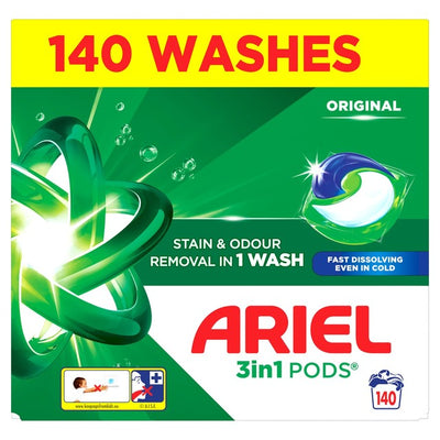 Ariel Original Pods Waschmittelkapseln Waschmittel 140 Waschgänge