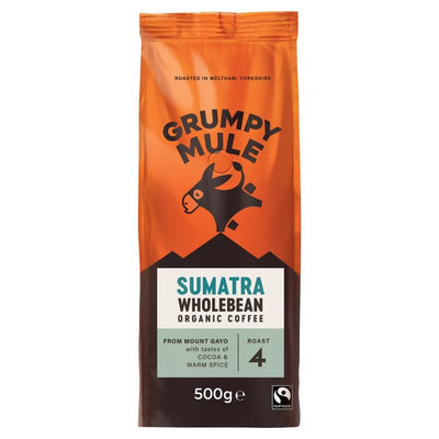 M&S Grumpy Mule Organic Sumatra Coffee Beans 500g- Buy online at McGrocer
