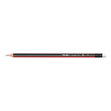 Milan HB triangular graphite pencils with eraser box of 12, imported from the UK