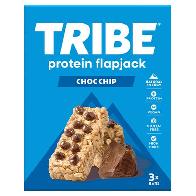 M&S TRIBE Choc Chip Protein Flapjack Snack Bar 3 x 38g- Buy online at McGrocer