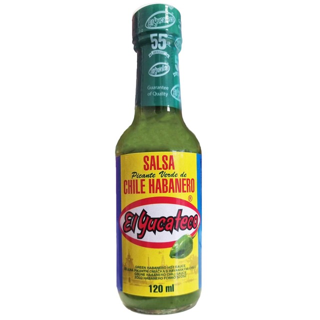 El Yucateco hot sauce Habanero Green 120g - British product