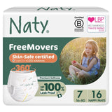 Naty FreeMovers nappy pants Size 7 (17+kg), imported from the UK