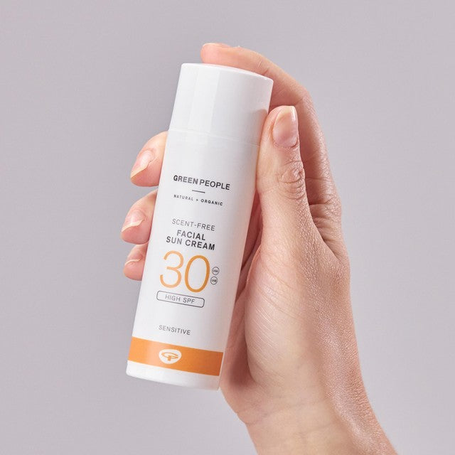Green People facial sun cream SPF30 Scent Free 50ml, UK version