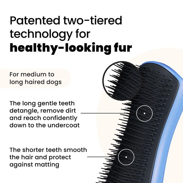 Tangle Teezer large detangling brush blue grey, imported from the UK