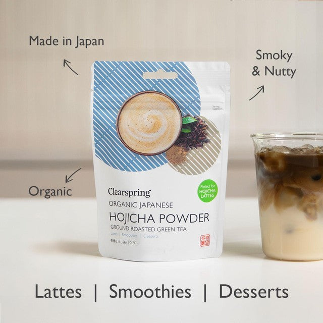 Clearspring Organic Hojicha Powder Japanese roasted green tea (British brand)