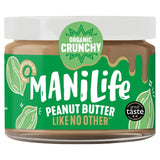 ManiLife organic crunchy peanut butter (British brand)